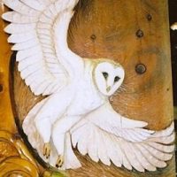 Carving-relief-Owl